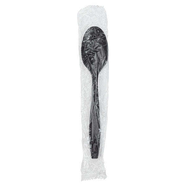 1000-PACK OF Teaspoon Plastic Karat 1,000 ct PP Heavy-Weight Tea Spoon Wrapped, Black