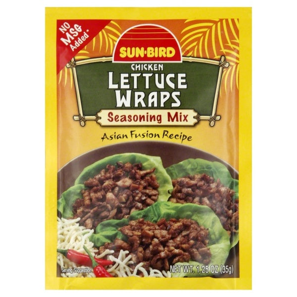 24-PACK OF MIX SEASONING LETTUCE WRAPS 1.25 OUNCE - CASE OF 24