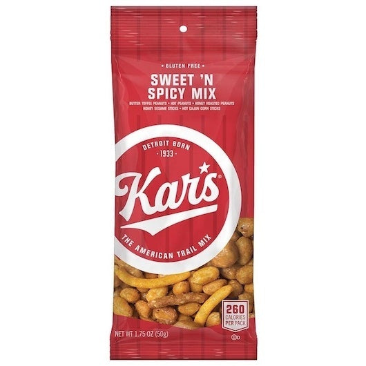 72-PACK OF Sweet & Spicy Mix Kar'S (Nuts), 72 - 1.75 Oz