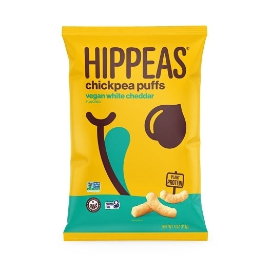6-PACK OF Non-Gmo Chickpea Puffs -Groovy White Cheddar Hippeas, 6 - 4 Oz