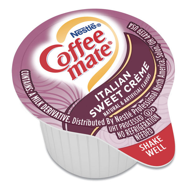 200-PACK OF Cream Coffee-Mate Mini Liquid Coffee Creamer Cups - Italian Sweet Cream - 0.38 oz (200 Count)