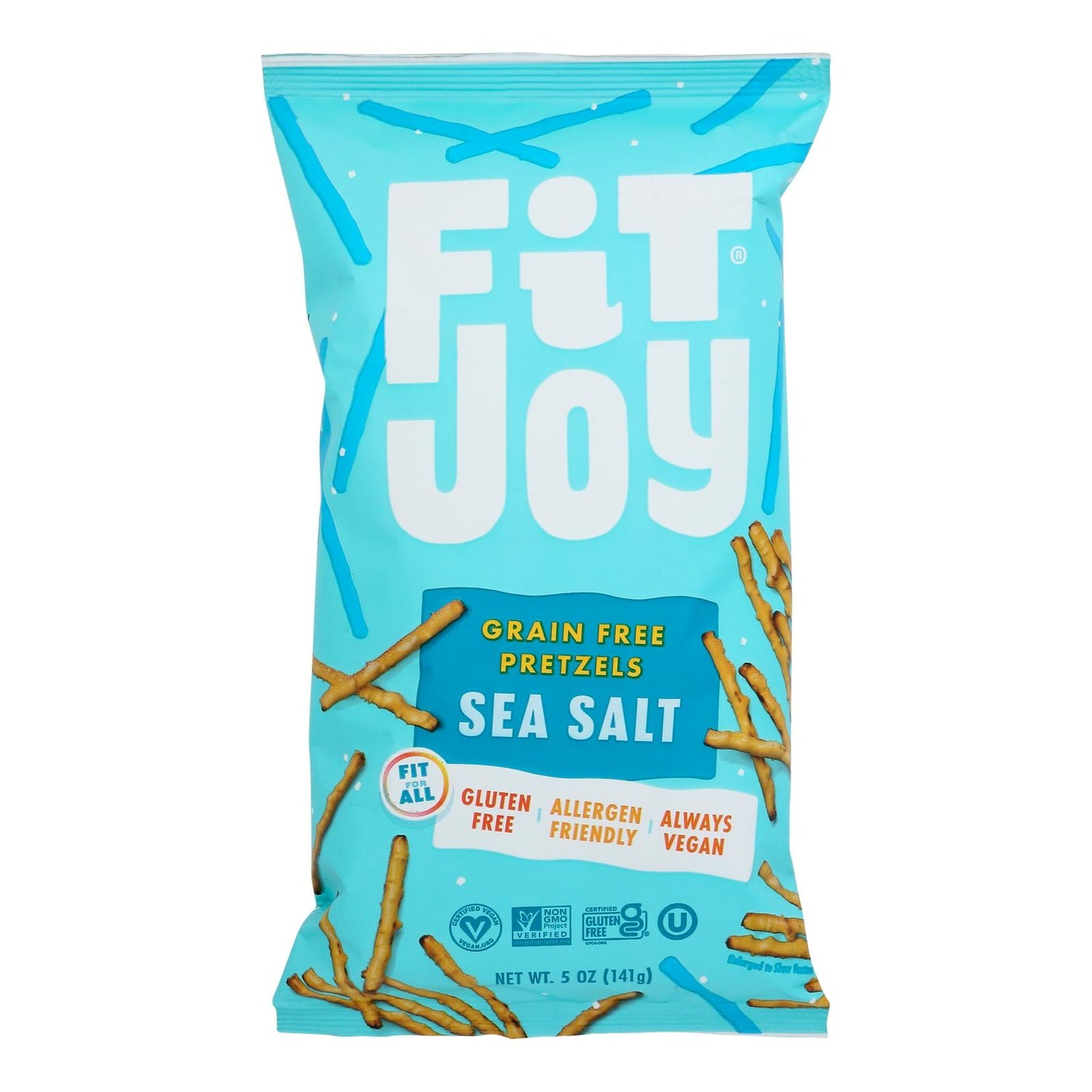 12-PACK OF SNACK PRETZEL GRAIN FREE SEA SALT