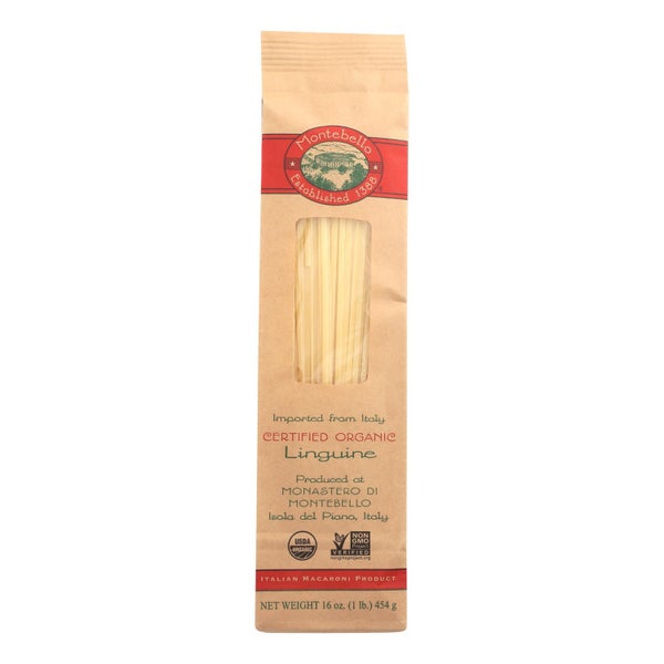 12-PACK OF Pasta Linguini Organic Montebello 1 lb