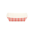 500-PACK OF Tray Food Karat 500 ct 3.0 lb Food Tray | Shepherd's Check Red Pattern