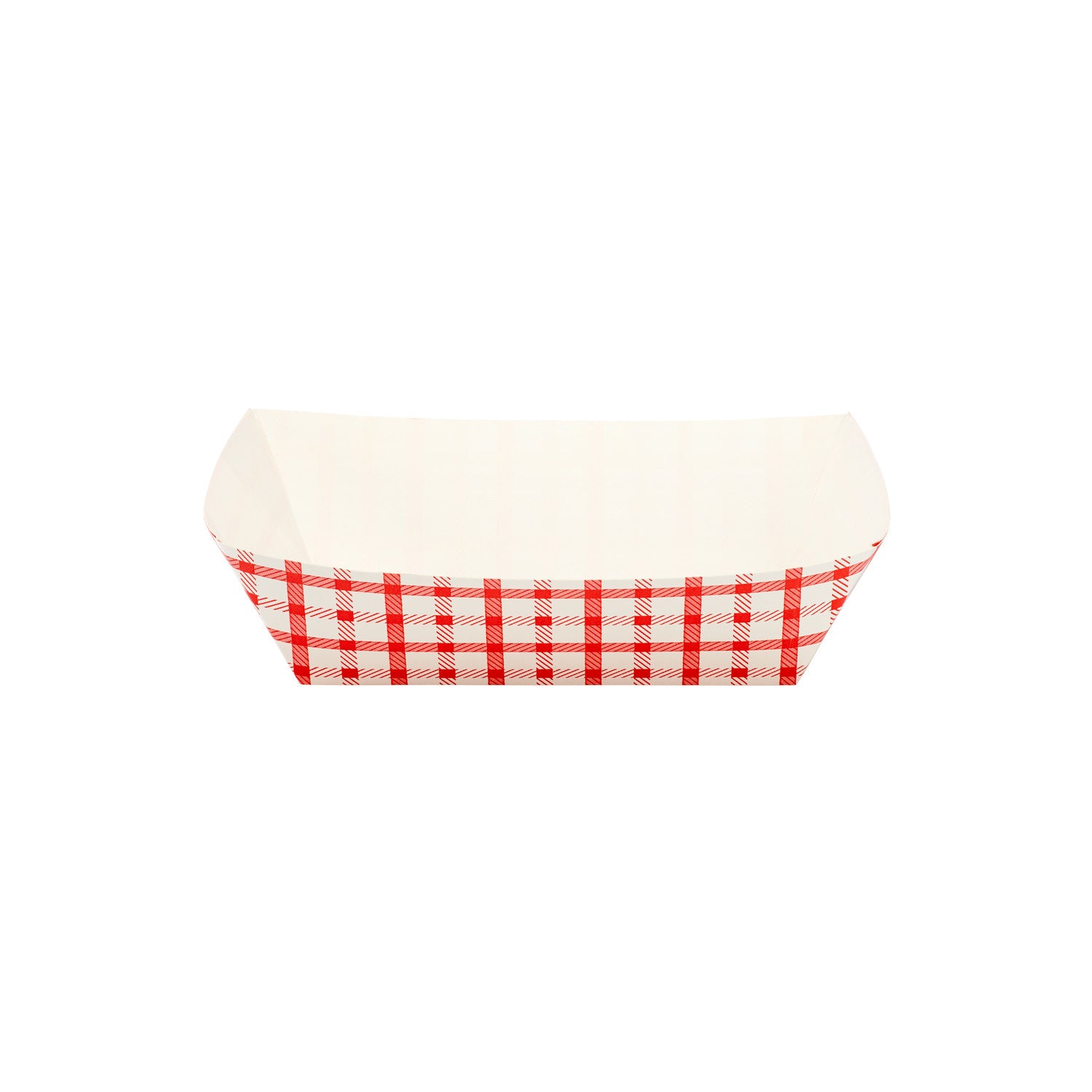 500-PACK OF Tray Food Karat 500 ct 3.0 lb Food Tray | Shepherd's Check Red Pattern