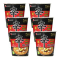 6-PACK OF Noodle Ramen Shin Ramyun Black Cup Nong Shim 3.56 oz