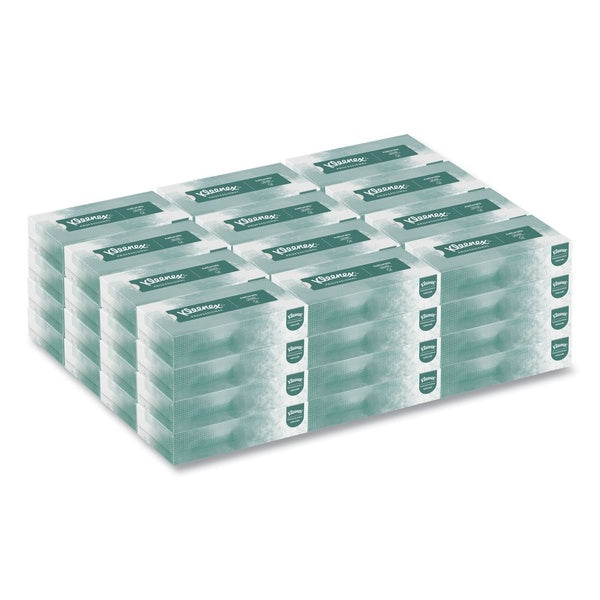 48-PACK OF Tissue Facial Kleenex Naturals 2-Ply Facial Tissues in Flat Box - White (48 Boxes, 125 Sheets Each) for Superior Softness and Quality