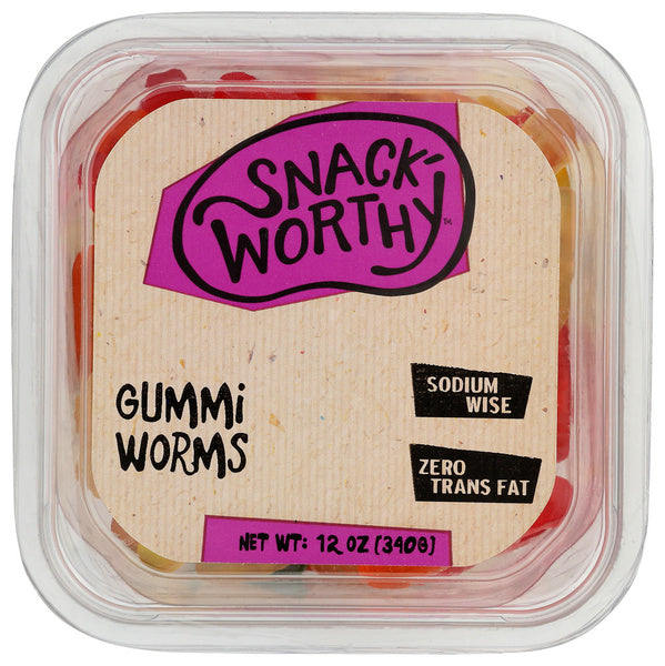 12-PACK OF CANDY GUMMY WORMS 12 OUNCE - CASE OF 12