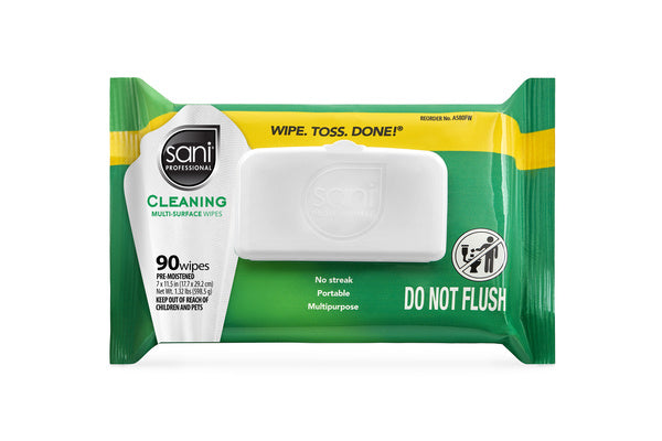 12-PACK OF WIPE CLEANING MULTI SURFACE