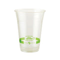 1000-PACK OF Cup Plad Eco-Friendly World Centric 16 oz Clear PLA Plastic Cold Cups - 1000 Count