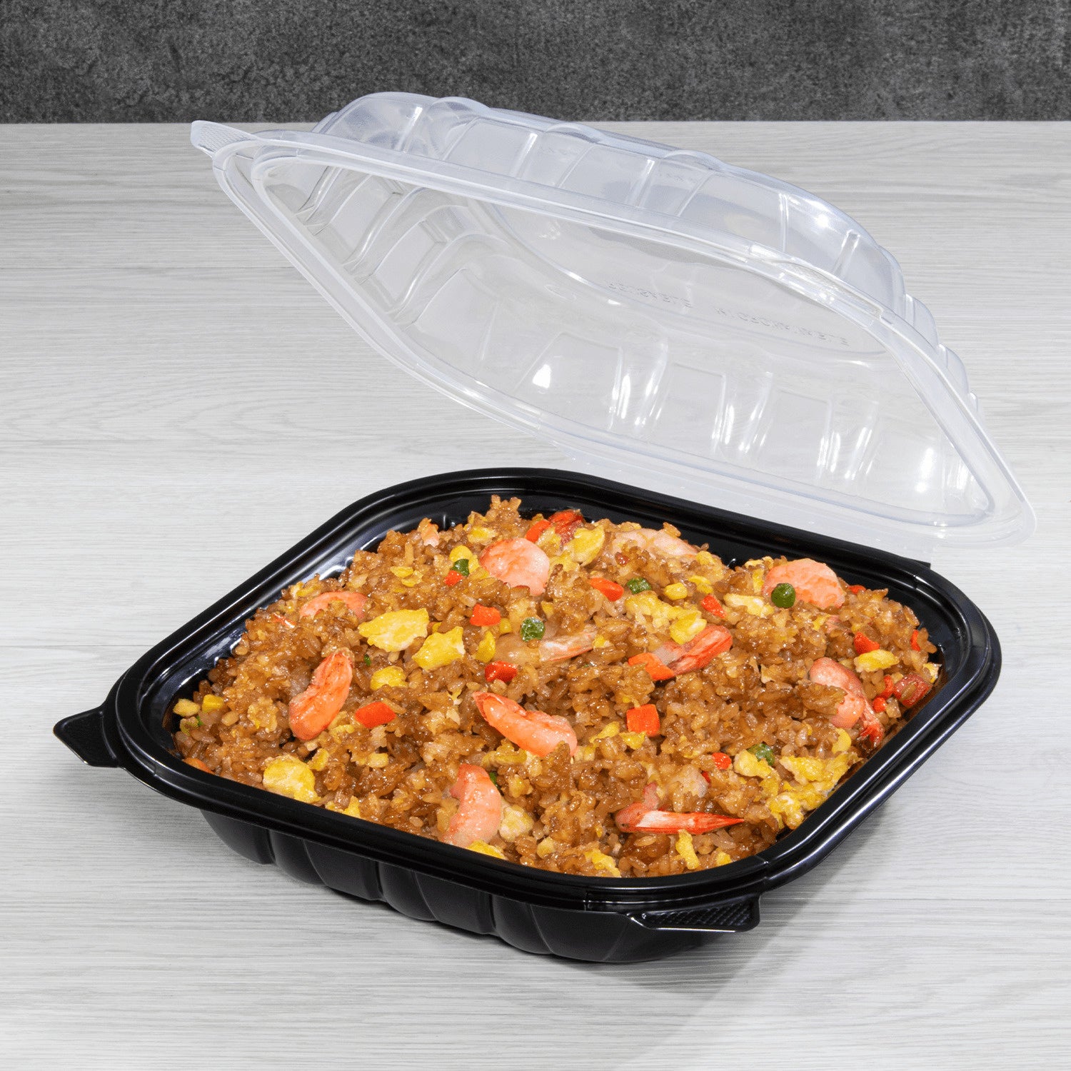 150-PACK OF Container Takeout Karat 150 ct 9" x 9" Premium PP Hinged Container