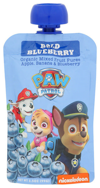 10-PACK OF Puree Blueberry Paw Patrol Rang 3.5 oz