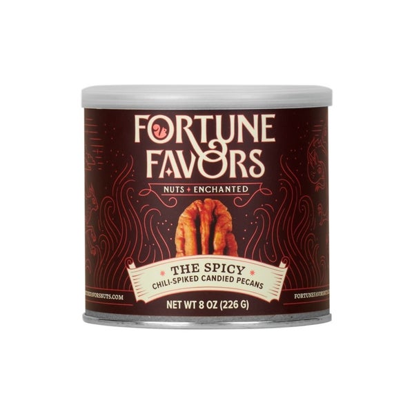 8-PACK OF Snack Nuts Candied Pecans The Everything 8 OZ, Fortune Favors