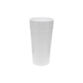 25-PACK OF CUP FOAM 24OZ WHT