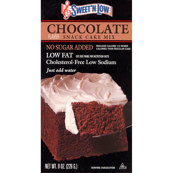 12-PACK OF Baking Mix Chocolate Cake No Sugar Added Sweet'N Low, Bernard Food Industries
