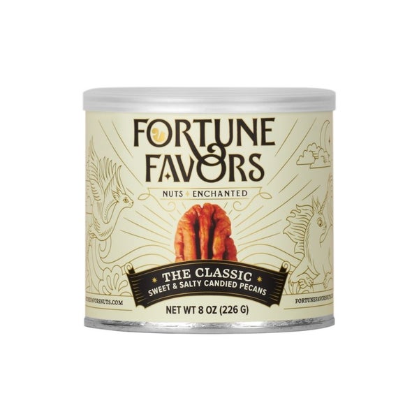 8-PACK OF Snack Nuts Candied Pecans The Classic 8 OZ, Fortune Favors