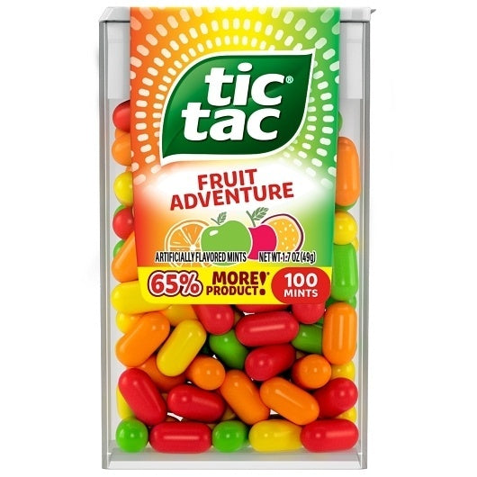 288-PACK OF Fresh Breath Mints, Fruity Adventure Tic Tac, 24 - 12 - 1.7 Oz