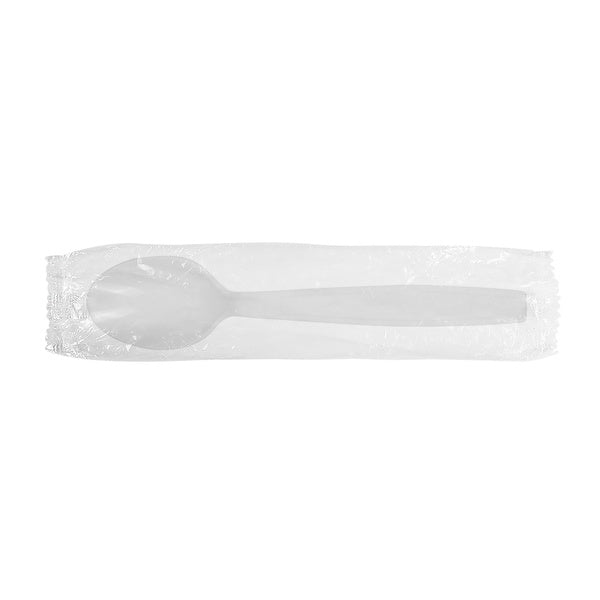 1000-PACK OF Teaspoon Plastic Karat 1,000 ct PS Plastic Extra Heavy Weight Tea Spoons Wrapped, White