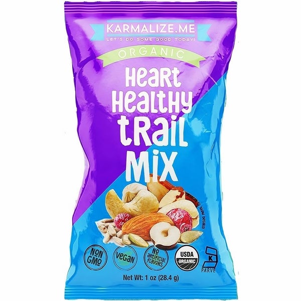 24-PACK OF Organic Trail Mix Heart Healthy, Karmalize