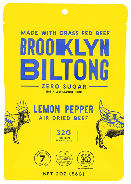 8-PACK OF BEEF DRIED LEMON PEPPER 2 OUNCE - CASE OF 8