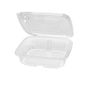 150-PACK OF Container Takeout Karat 150 sets 48 oz PET Tamper Resistant Hinged Deli Containers w/Flat Lid, Rectangular
