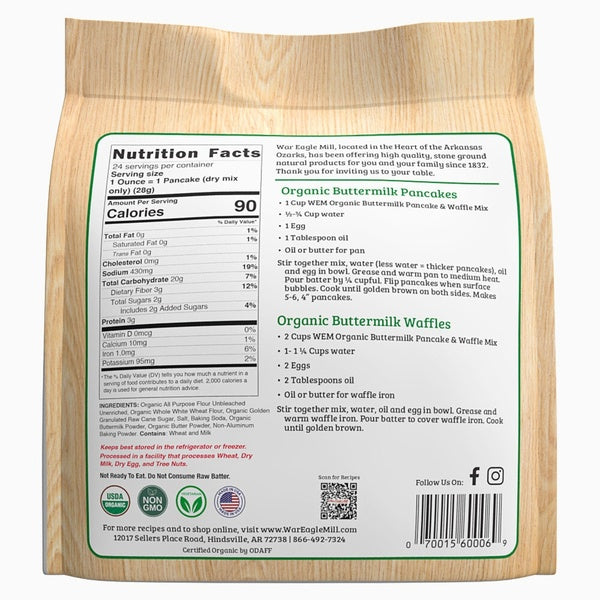 4-PACK OF MIX PANCAKE BTRMLK ORGANIC