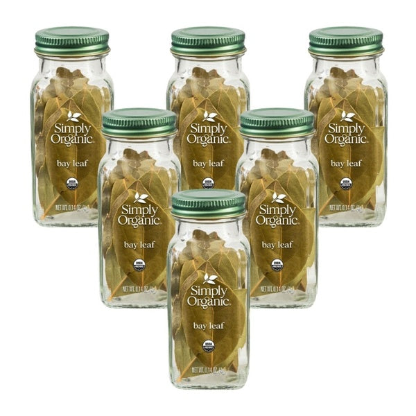 6-PACK OF Spice Bay Leaf Organic Simply Organic 0.14 oz