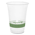 1000-PACK OF Cup Cold Vegware 16 oz Compostable Cold Cup - Clear/Green - Eco-Friendly 1000 Count