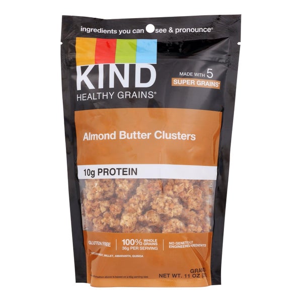 6-PACK OF SNACK GRANOLA ALMOND BUTTER WHOLE GRAIN CLUSTERS