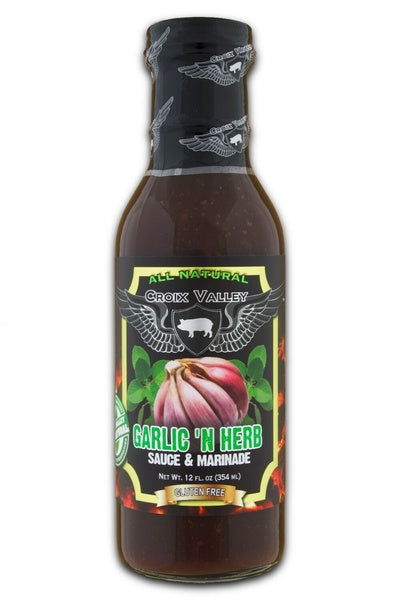 12-PACK OF Sauce Garlic N Herb Marinade, Croix Valley