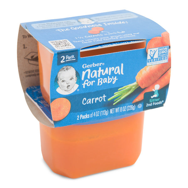 8-PACK OF CARROT STRAINED 4 OZ 2ND FD