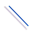 1200-PACK OF Straw Wrapped Karat 1,200 ct Giant Straws | Individually Wrapped | Blue (0.31" x 9")