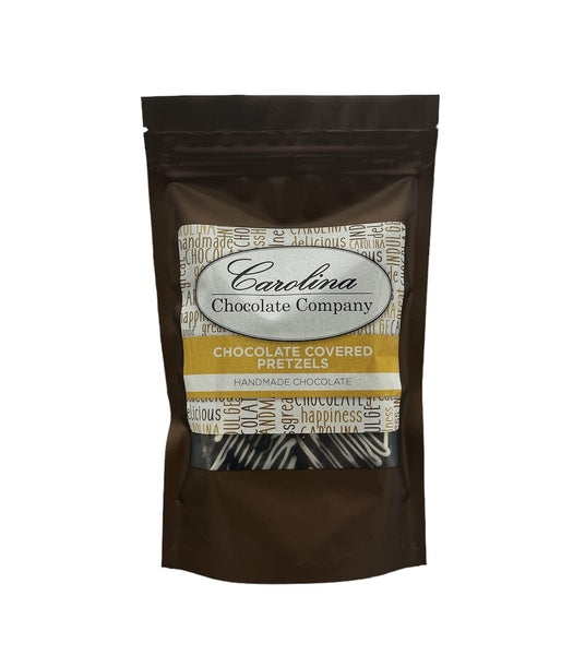 18-PACK OF Pretzels Chocolate Covered, Carolina Chocolate Company