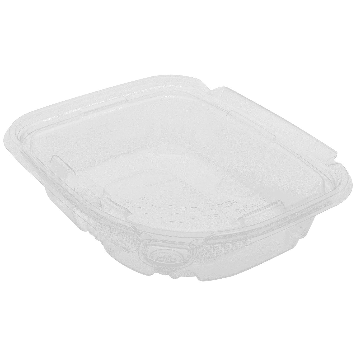 200-PACK OF Container Takeout Karat 200 sets 8 oz PET Plastic Tamper Resistant Hinged Deli Containers with Lid