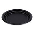 1000-PACK OF Plate Plastic Boardwalk Hi-Impact Black Plastic Dinner Plates - 6 Inch, 1000 Count for Events and Catering