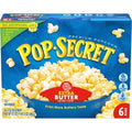 6-PACK OF Microwave Popcorn, Extra Butter Flavor, Sharing Bags Pop Secret, 6 - 19.2 Oz