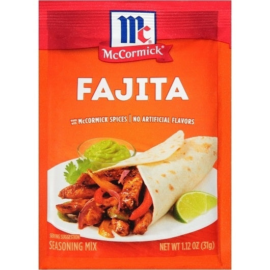 12-PACK OF Fajitas Seasoning Mccormick, 12 - 1.12 Oz