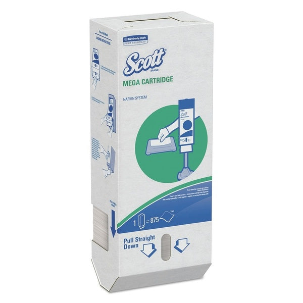 5250-PACK OF Napkin White Scott 98908 Megacartridge 1-Ply White Napkins - Convenient 875 Count Pack with 6 Packs per Carton