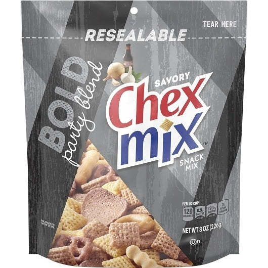 4-PACK OF Bold Party Blend Snack Mix Chex Mix Dry, 4 - 8 Oz