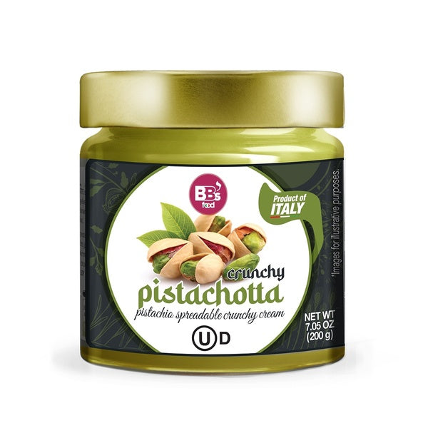 12-PACK OF Spread Pistachio cream OU Kosher with pistachio crunchy chunks 200 gr
