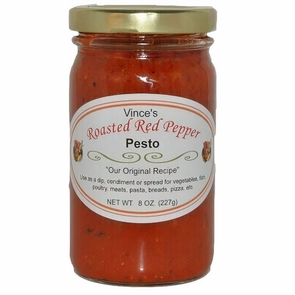 12-PACK OF Pesto, Vince's Roasted Red Pepper, Bulone Enterprises