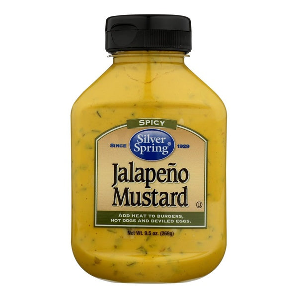 9-PACK OF Mustard Jalapeno Squeeze Silver Spring Horseradish 9.5 oz