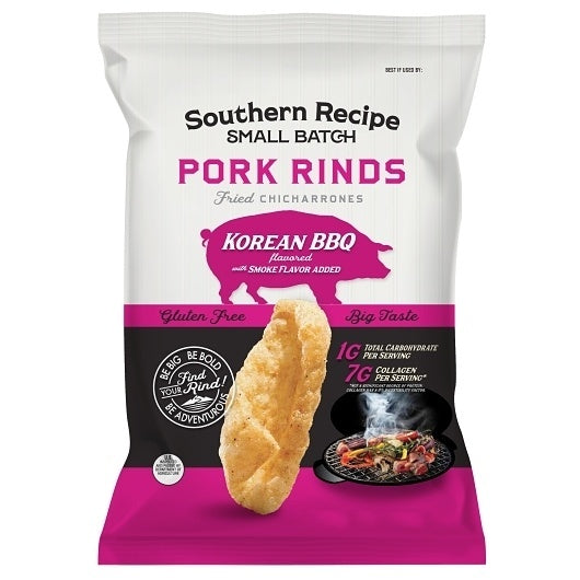 6-PACK OF Korean Bbq Pork Rinds Southern Recipe Small Batch, 6 - 2 Oz