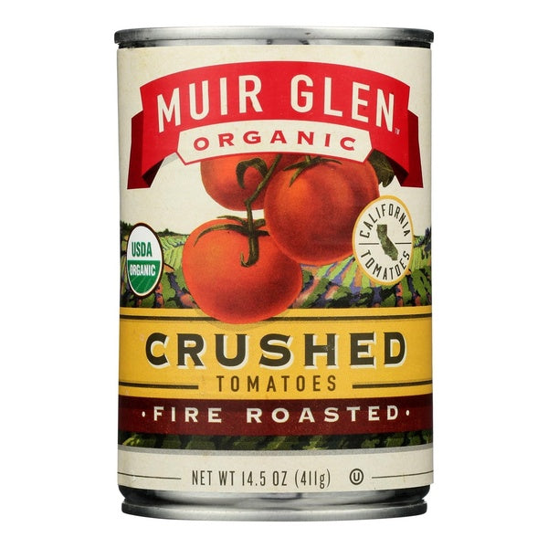 12-PACK OF Tomato Crushed Organic Fire Roasted Muir Glen Inc 14.5 oz