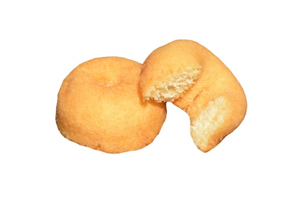 64- PACK OF DONUT MINI PLAIN Cake Donuts Grab and Go 4 Pack