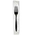 1000-PACK OF Dixie FH53C7 Heavyweight Polystyrene Forks - Individually Wrapped Black Utensils (1000 Count) for Catering and Take-Out