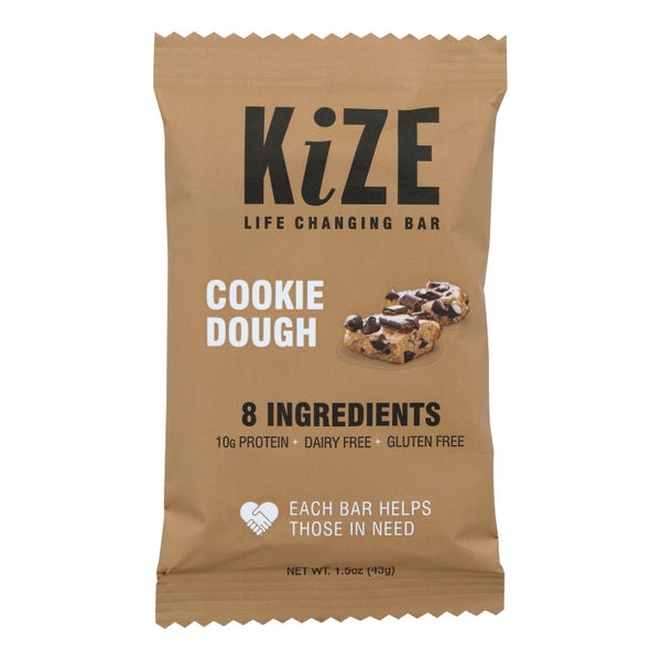 10-PACK OF Bar Energy Cookie Dough Kize 1.5 oz
