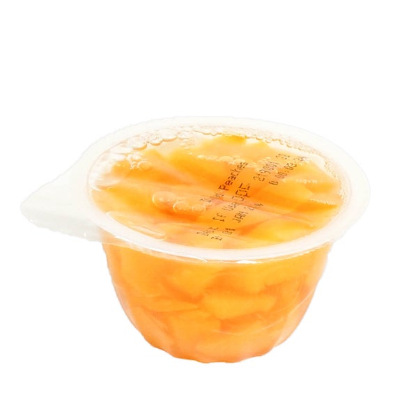 72-PACK OF FRUIT CUP PEACHES DICED