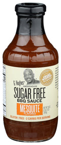 6-PACK OF SAUCE BBQ SUGAR FREE MESQUITE FLAVORED