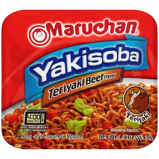8-PACK OF Teriyaki Beef Flavored Home Style Japanese Noodles Maruchan Inc, 8 - 4 Oz